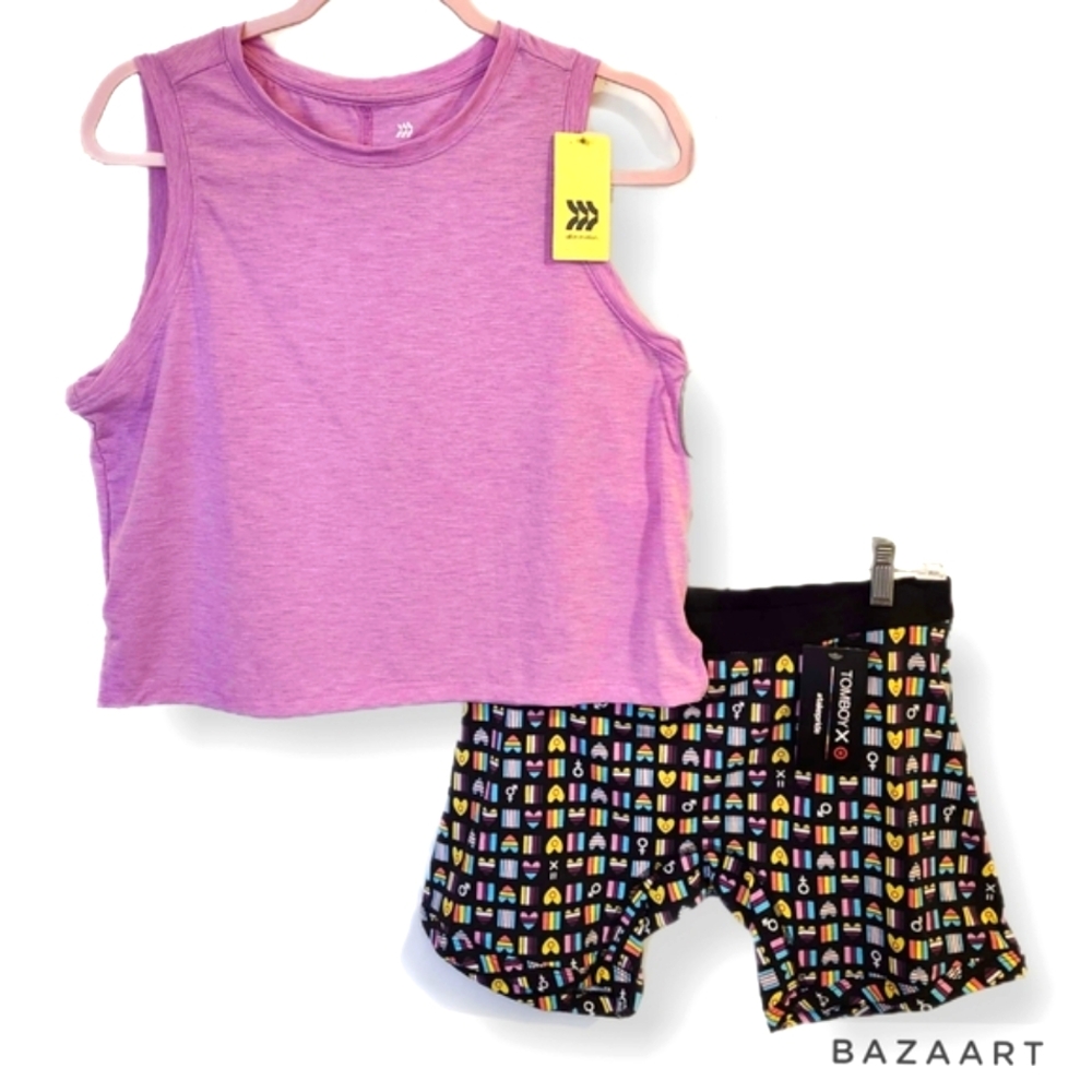NWT 2-Piece Boxer Shorts & Tank Top Set